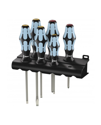 Wera Wkrętaki śrubokręty nierdzewne 6 szt Kraftform Stainless +wieszak 3334/6 PH 5032060001 nr 2
