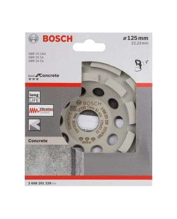 Bosch Diamentowa tarcza garnkowa do betonu 125mm 2608201228 nr 1