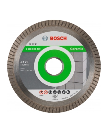 Bosch Diamentowa tarcza tnąca Best for Ceramic Extraclean Turbo 125mm 2608602479 nr 1