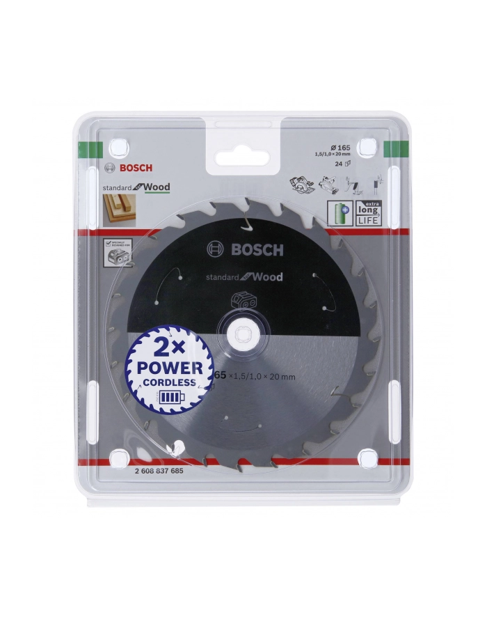 Bosch Tarcza Tnąca Standard For Wood Do Pił Akumulatorowych 2608837685 główny