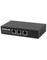 INTELLINET 2 Port Gigabit PoE+ Extender IEEE 802.3at/af Compliant 100 m Additional Range Metal - nr 22