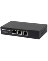 INTELLINET 2 Port Gigabit PoE+ Extender IEEE 802.3at/af Compliant 100 m Additional Range Metal - nr 6