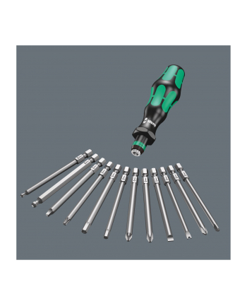 Wera Zestaw rękojeść + 6 końcówek 1/4 dł. 89 mm Kraftform Kompakt 40 (05059298001)