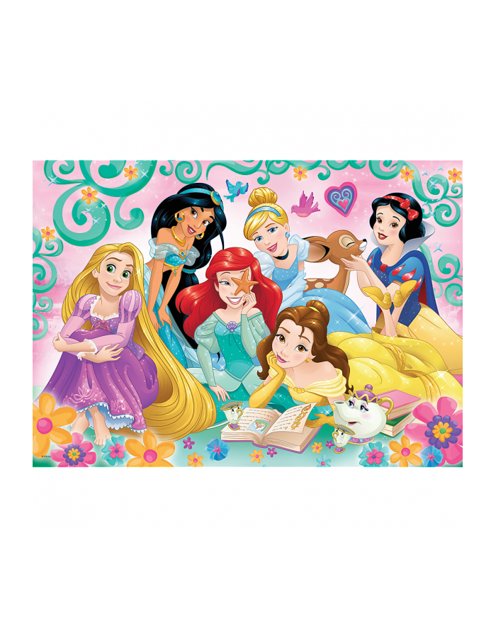 Puzzle 200el Radosny świat księżniczek. Disney Princess 13268 Trefl główny