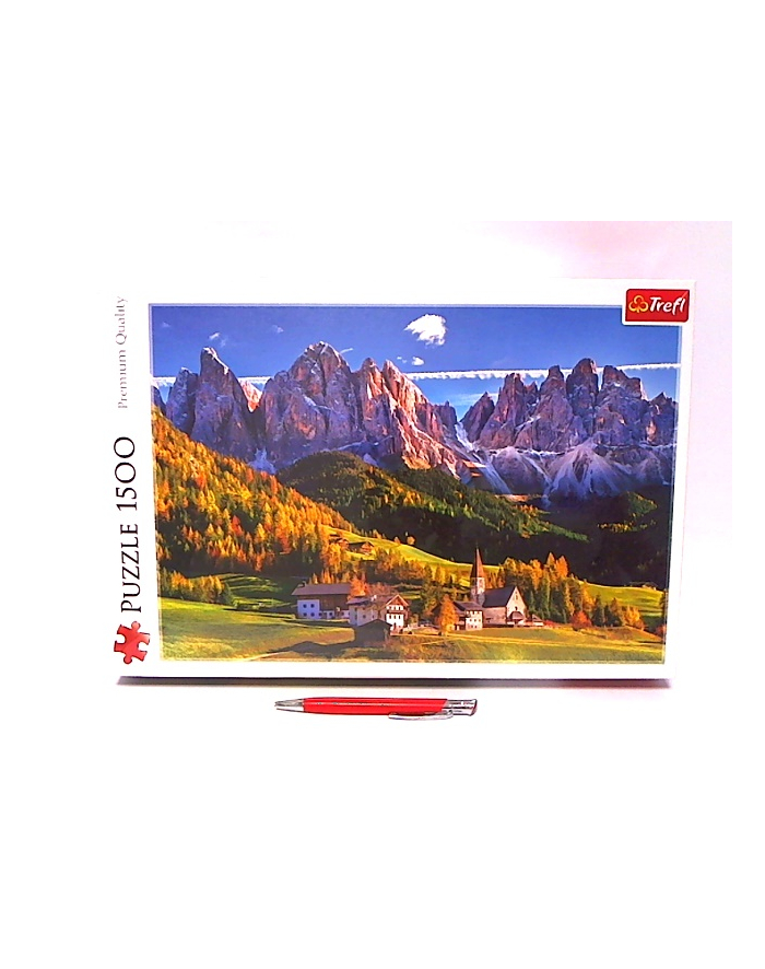 Puzzle 1500el Dolina Val di Funes, Dolomity, Włochy 26163 Trefl główny
