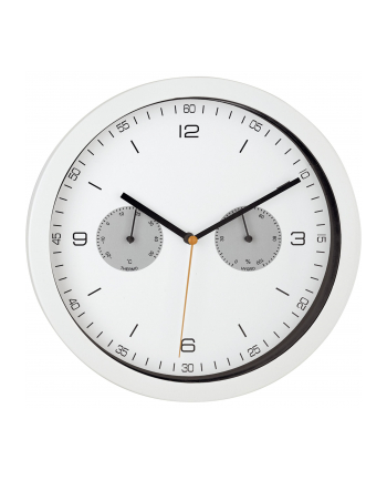 Mebus White Radio Controlled Wall Clock (52826)