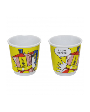 Bialetti Komplet Mini Express ''R'' 2 Tz Lichtenstein + 2 Bicch.