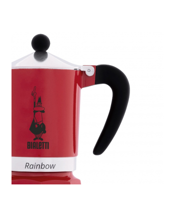 BIALETTI Kawiarka Rainbow 1 TZ Czerwony