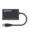 MANHATTAN USB-A to SFP Fiber Optic Converter USB 3.2 Gen 1 1000 Mbps Ethernet Optical Network Connection Open SFP Slot Black - nr 19