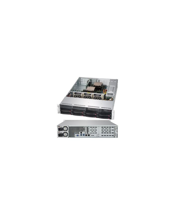 super micro computer SUPERMICRO Chassis Black 2U SC825TQC SAS3 WIO w/ Red. 800W PWS główny