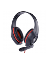 GEMBIRD gaming headset with volume control red-black 3.5 mm - nr 1