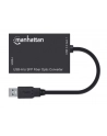 MANHATTAN USB-A to SFP Fiber Optic Converter USB 3.2 Gen 1 1000 Mbps Ethernet Optical Network Connection Open SFP Slot Black - nr 15