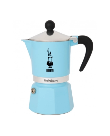 BIALETTI RAINBOW Kawiarka 3 filiżanki 3 TZ jasnoniebieska nr 1