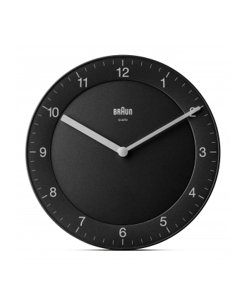 Braun BC 06 B zegar ścienny, analogowy, kwarowy, czarny (67076) nr 1