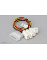 Akasa Adapter zasilania molex do 4 złącz 3 pins do wentylatora (AK-CB001) - nr 1