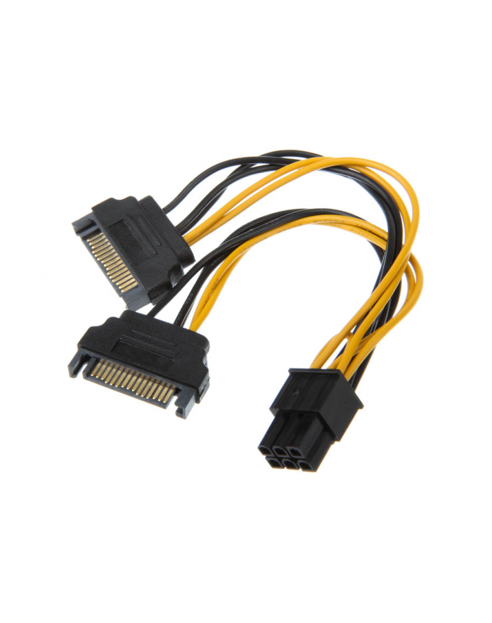 Akasa Adapter z 2x SATA na 1x 6-Pin PCIe (AK-CBPW13-15) główny