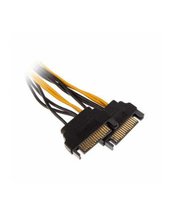 Akasa Adapter z 2x SATA na 1x 6-Pin PCIe (AK-CBPW13-15)