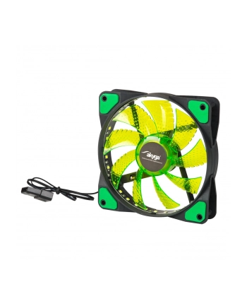 AKYGA System Fan AW-12E-BG 120mm 33 LED green Molex