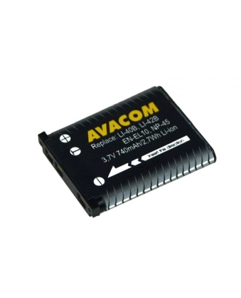 Avacom Olympus Li-40B, Li-42B, Fujifilm NP-45, Nikon EN-EL10 Li-ion 3.7V 740mAh 2.7Wh AVA (8591849043584)
