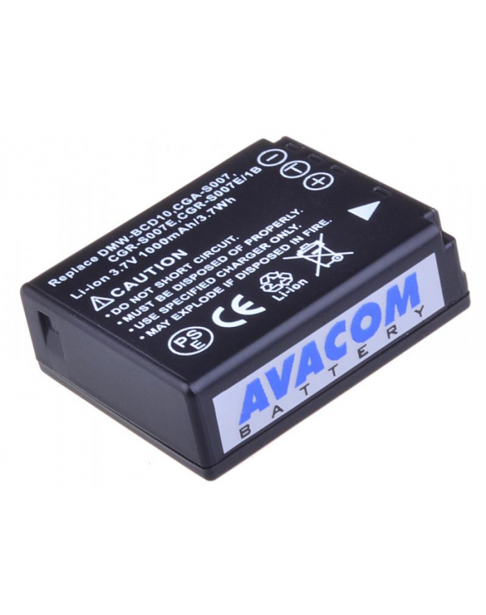 Avacom zamiennik do Panasonic CGA-S007, DMW-BCD10 Li-ion 3.7V 1000mAh główny