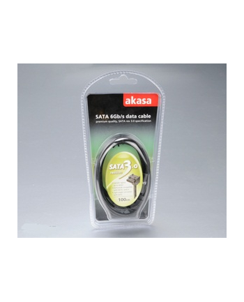 Kabel Akasa SATA 3 - 100cm kątowy - czarny (4710610000000) nr 2
