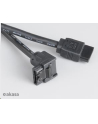 Kabel Akasa SATA 3 - 100cm kątowy - czarny (4710610000000) - nr 1