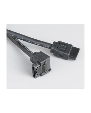 Kabel Akasa SATA 3 - 100cm kątowy - czarny (4710610000000) nr 1