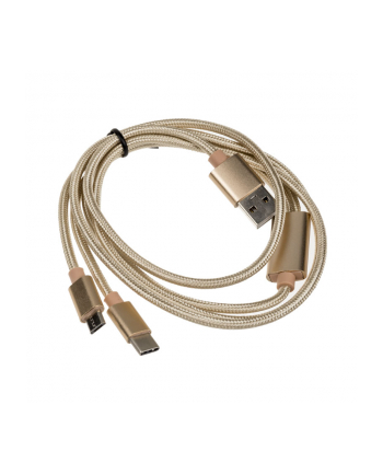 Akasa Kabel USB Akasa 2.0 Typ-A do Micro / Type-C (AKCBUB4212GL) nr 2