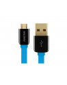 Kabel USB Avacom Kabel USB (2.0) USB A M- USB micro M 0.4m niebieski Avacom - nr 1