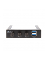 Akasa Panel FC06 V2 3.5 USB 3.0 czarny (AK-FC-06U3BK) - nr 2