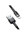 Baseus Kabel Kevlar USB Lightning iPhone 2.4A 1m Czarny (CALKLF-BG1) - nr 5