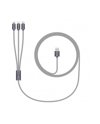 Connect IT Wirez 3in1 USB-C+microUSB+Lightning 1,2m (CL1229)