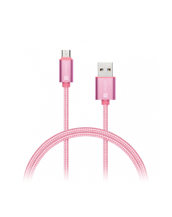 Connect IT Kabel USB Connect IT Wirez Premium Metallic micro USB - USB, rose gold, 1m (CI967) główny