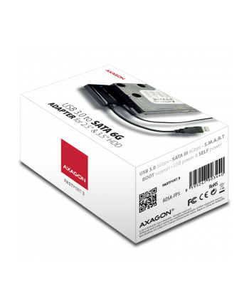 AXAGON KIESZEŃ  ADAPTER SATA NA USB 3.0 + ZASILACZ CZARNY  (ADSAFP3) nr 1