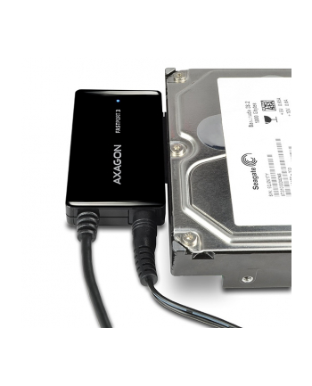 AXAGON KIESZEŃ  ADAPTER SATA NA USB 3.0 + ZASILACZ CZARNY  (ADSAFP3)