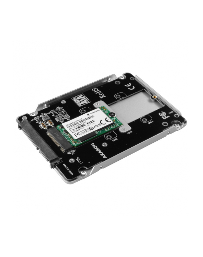AXAGON KIESZEŃ  AXAGON RSS-M2SD, SATA - M.2 SATA SSD, WEWNĘTRZNY 2.5'' ALU BOX DO ZMIANY (RSSM2SD) główny