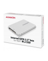 AXAGON KIESZEŃ  AXAGON RSS-M2SD, SATA - M.2 SATA SSD, WEWNĘTRZNY 2.5'' ALU BOX DO ZMIANY (RSSM2SD) - nr 24