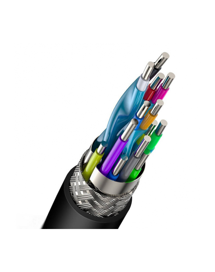 Kabel Baseus Cafule 4KHDMI do 4KHDMI 3m Czarny główny