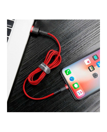 Baseus Kabel Kevlar Lightning 1.5A 2M CALKLF-C09 RED nr 1