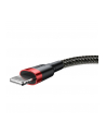 Baseus Cafule Cable wytrzymały nylonowy kabel przewód USB / Lightning QC3.0 2A 3M czarno-czerwony (CALKLF-R91) - nr 12