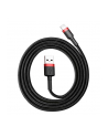 Baseus Cafule Cable wytrzymały nylonowy kabel przewód USB / Lightning QC3.0 2A 3M czarno-czerwony (CALKLF-R91) - nr 16