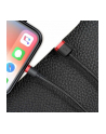 Baseus Cafule Cable wytrzymały nylonowy kabel przewód USB / Lightning QC3.0 2A 3M czarno-czerwony (CALKLF-R91) - nr 22