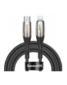 Baseus Cafule Cable wytrzymały nylonowy kabel przewód USB / Lightning QC3.0 2A 3M czarno-czerwony (CALKLF-R91) - nr 7