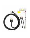 Baseus Cafule Cable wytrzymały nylonowy kabel przewód USB / Lightning QC3.0 2A 3M czarno-złoty (CALKLF-RV1) - nr 14