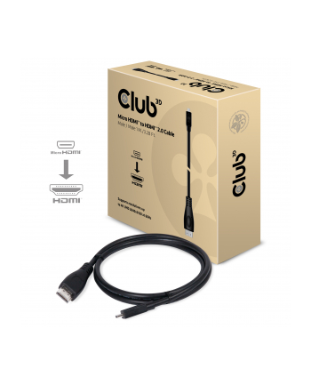 Club 3D Kabel HDMI - Micro HDMI 1m Czarny (CAC-1351)