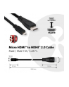 Club 3D Kabel HDMI - Micro HDMI 1m Czarny (CAC-1351) - nr 41