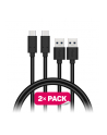 Kabel Connect IT Wirez USB/USB-C, 1m (2 ks v balení) (CCA-5006-BK) Czarny - nr 3