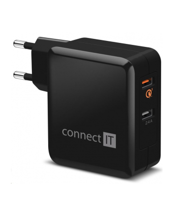 Connect IT 2x USB (3,4A) QC 3.0 (CWC-3010-BK) Czarna nr 2