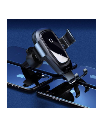 Baseus Metal Gravity Car Mount Wireless Charger Black (bsu043) nr 1
