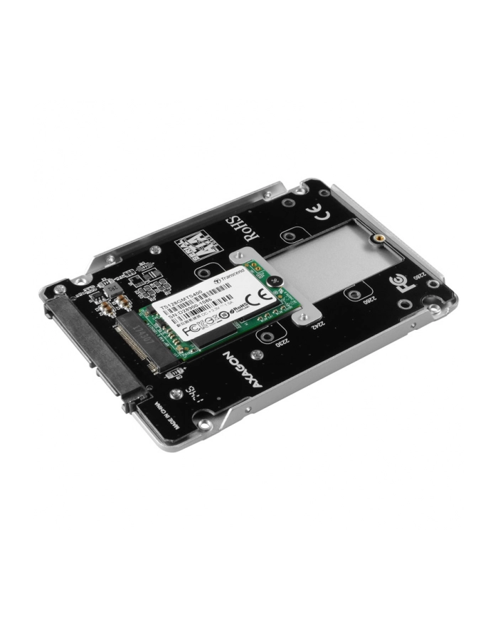 AXAGON KIESZEŃ  AXAGON RSS-M2SD, SATA - M.2 SATA SSD, WEWNĘTRZNY 2.5'' ALU BOX DO ZMIANY (RSSM2SD) główny
